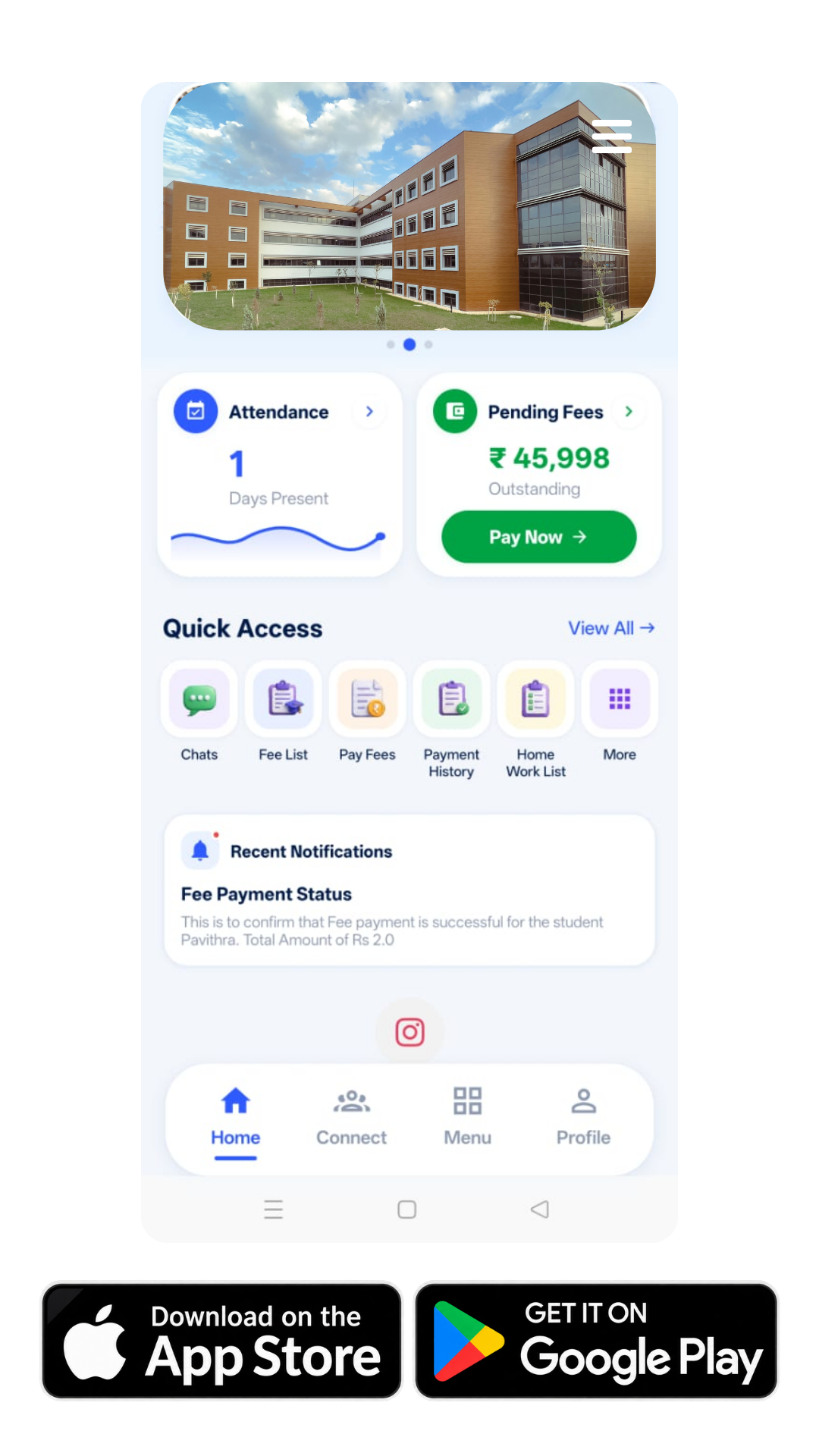 Phone App - Best School ERP Software Bangalore